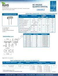 ECS-143-20-4VX Datasheet Cover
