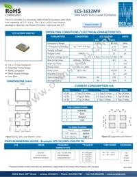 ECS-1612MV-250-GM-TR Datasheet Cover