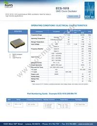 ECS-1618-260-BN-TR Datasheet Cover
