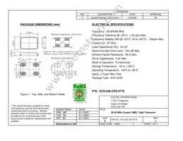 ECS-200-CDX-0778 Datasheet Cover