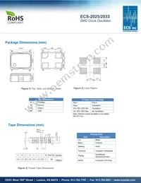 ECS-2033-245.7-BN-TR Datasheet Page 2