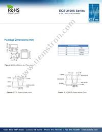 ECS-2100AX-092.1 Datasheet Page 2