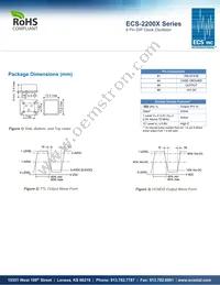 ECS-2200BX-500 Datasheet Page 2