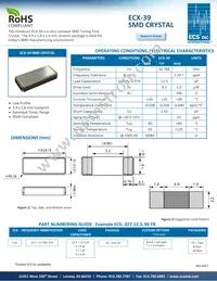 ECS-.327-12.5-39-C-TR Datasheet Cover