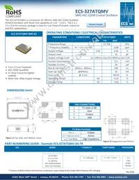 ECS-327ATQMV-AS-TR Datasheet Cover