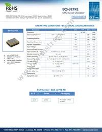 ECS-327KE-TR Datasheet Cover