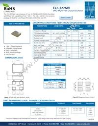 ECS-327MV-CN-TR Datasheet Cover