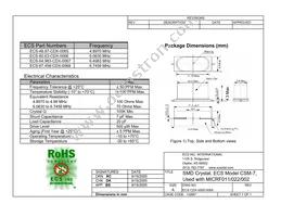ECS-48.97-CDX-0065-TR Datasheet Cover