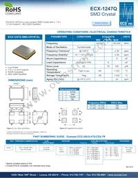 ECS-500-8-47Q-CES-TR Datasheet Cover