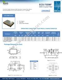 ECS-75SMF45A30B Datasheet Cover