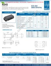 ECS-80-20-7SX-TR Datasheet Cover