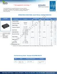 ECS-8FA3X-184-TR Datasheet Cover
