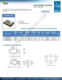 ECS-96SMF45A30 Datasheet Cover