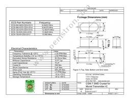 ECS-98.4375-CDX-0314-TR Datasheet Cover