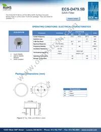 ECS-D479.5B Datasheet Cover