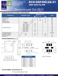 ECS-DSF400.0A-51-TR Datasheet Cover