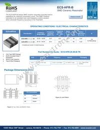 ECS-HFR-50.00-B-TR Datasheet Cover