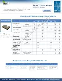 ECS-LVDS33-2500-BN Datasheet Cover