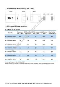 ECS-MPIL0530-4R7MC Datasheet Page 2