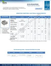 ECS-P85-BX Datasheet Cover