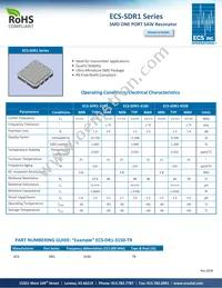 ECS-SDR1-4180-TR Datasheet Cover