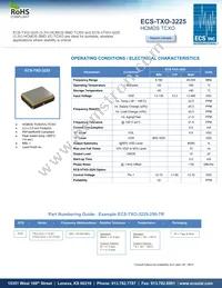 ECS-TXO-3225-200-TR Datasheet Cover