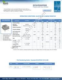ECS-UPO-8PINX Datasheet Cover