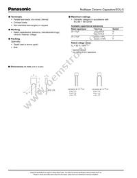 ECU-S2A182JCB Datasheet Page 2