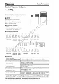 ECW-F2W393JL Datasheet Cover