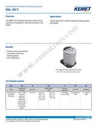 EDK107M050A9PAA Datasheet Cover