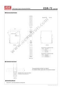 EDR-75-48 Datasheet Page 4