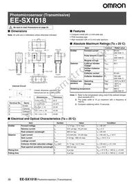EE-SX1018 Datasheet Cover