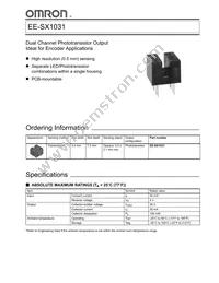 EE-SX1031 Datasheet Cover