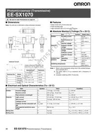 EE-SX1070 Datasheet Cover