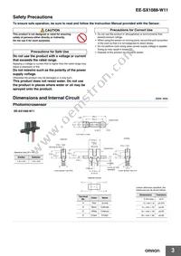 EE-SX1088-W11 Datasheet Page 3