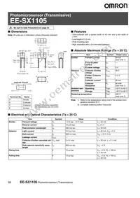 EE-SX1105 Datasheet Cover