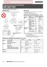 EE-SX1107 Datasheet Cover