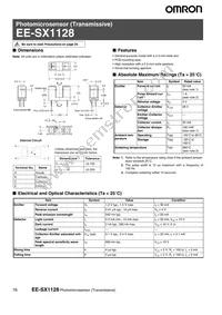 EE-SX1128 Datasheet Cover