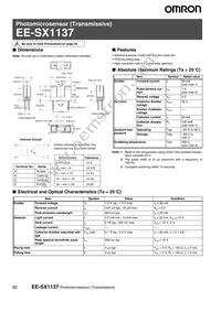 EE-SX1137 Datasheet Cover