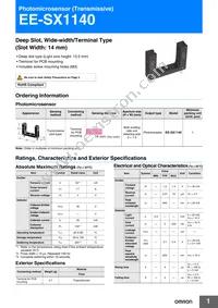 EE-SX1140 Datasheet Cover