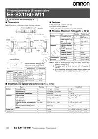 EE-SX1160-W11 Datasheet Cover