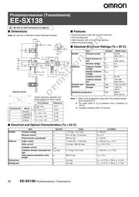 EE-SX138 Datasheet Cover