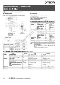 EE-SX153 Datasheet Cover