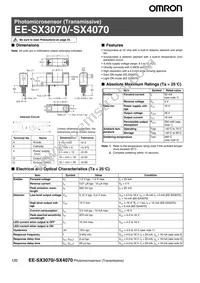 EE-SX3070 Datasheet Cover