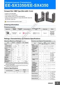 EE-SX3350 Datasheet Cover