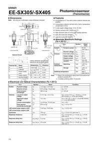 EE-SX405 Datasheet Cover