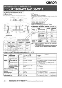 EE-SX4160-W11 Datasheet Cover