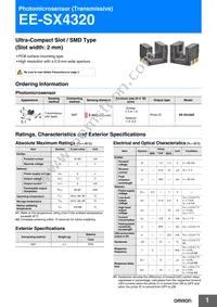 EE-SX4320 Datasheet Cover