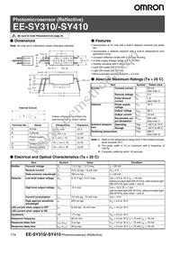 EE-SY410 Datasheet Cover