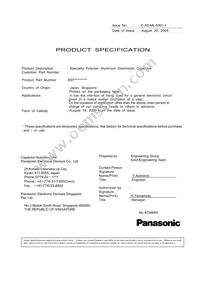 EEF-CX0E331XR Datasheet Cover